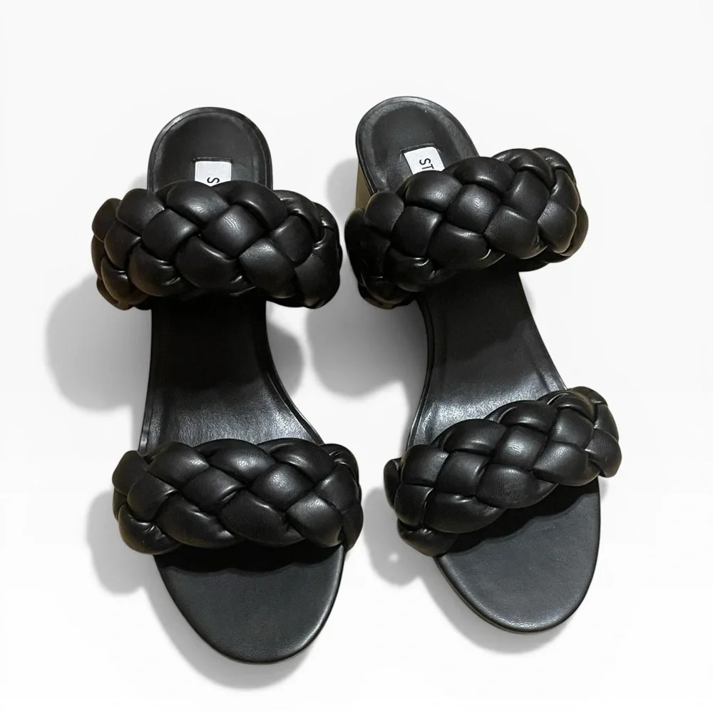 Steve Madden Ideals Sandals, Black,‎ Size 8.5, NWOT